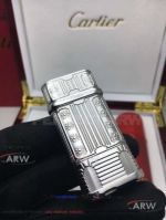 ARW 1:1 Perfect Replica 2019 New Style Cartier Classic Fusion Sliver Stripe Lighter Cartier 316 Stainless Steel  Jet Lighter